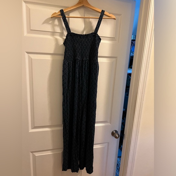 Isabel Maternity Navy Patterned Jumpsuit - Picture 3 of 3